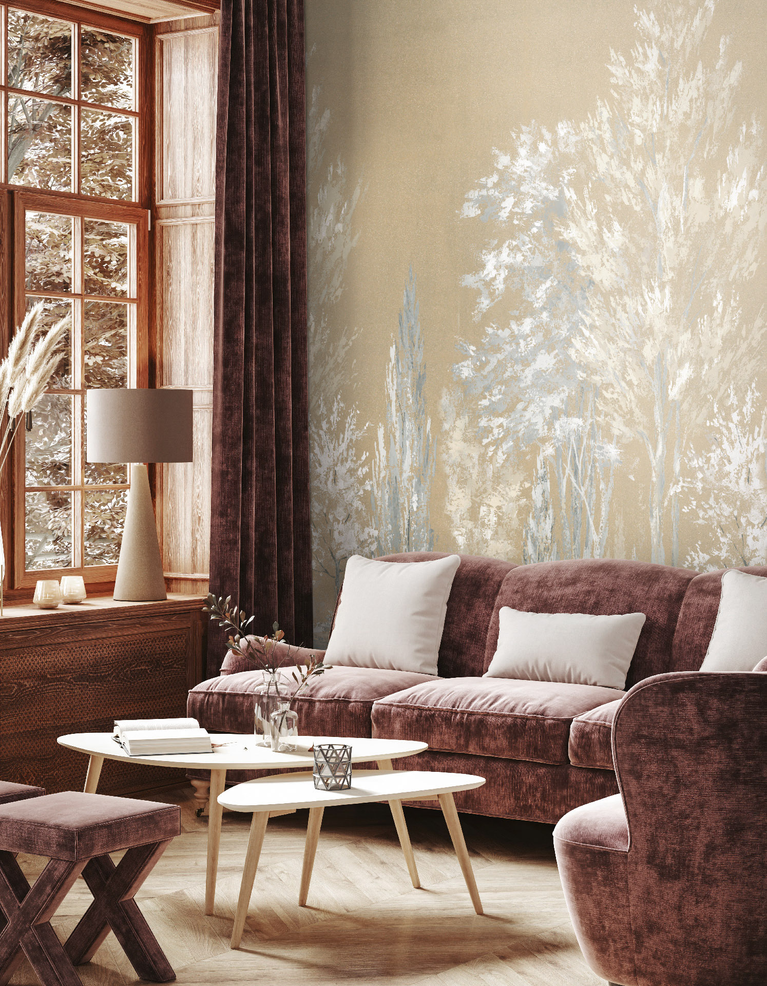 Панно Loymina Пейзаж 2 Ладога ART13 004 3×4 фото в интерьере